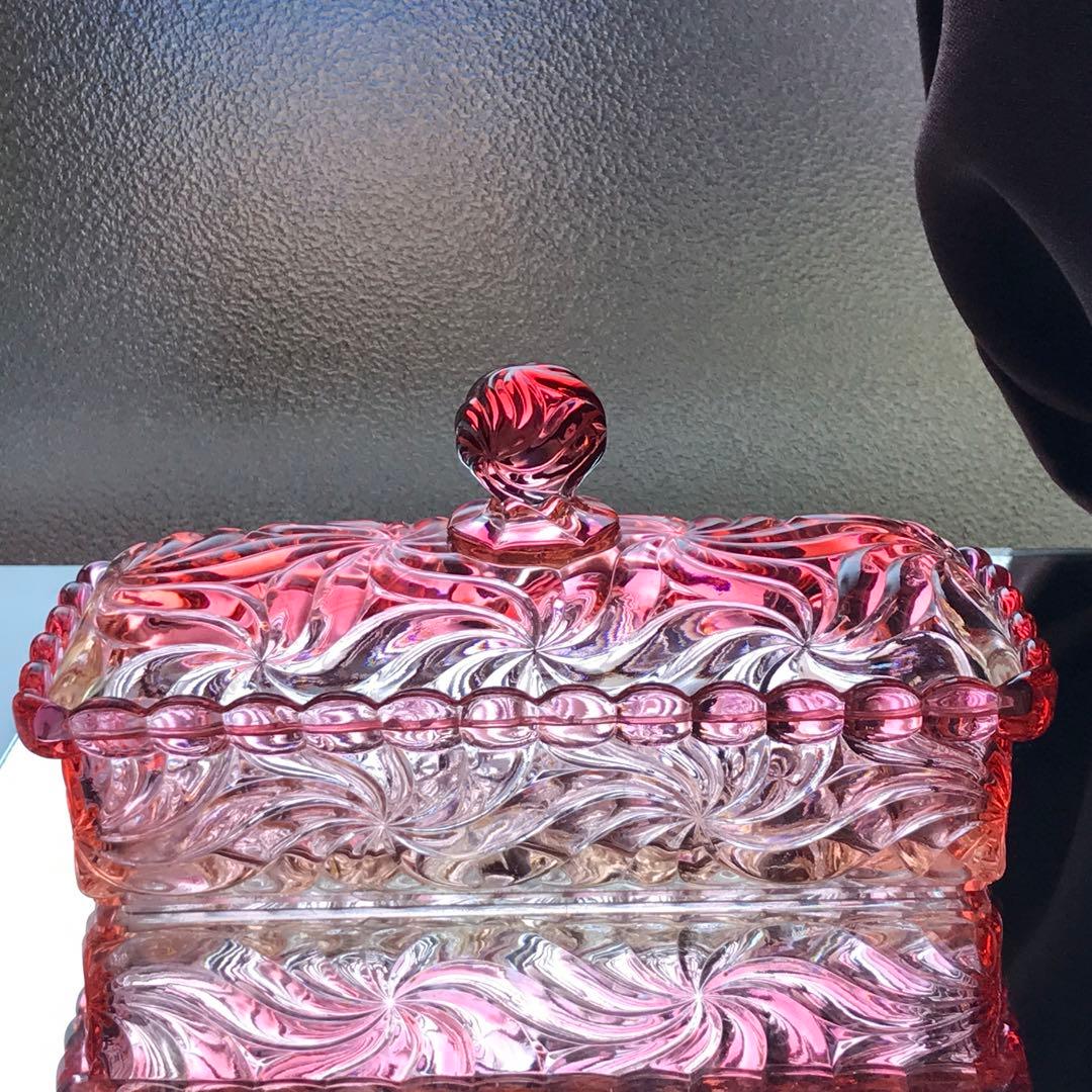 オールドバカラ ローザスミュルティプル★ボンボニエール蓋物