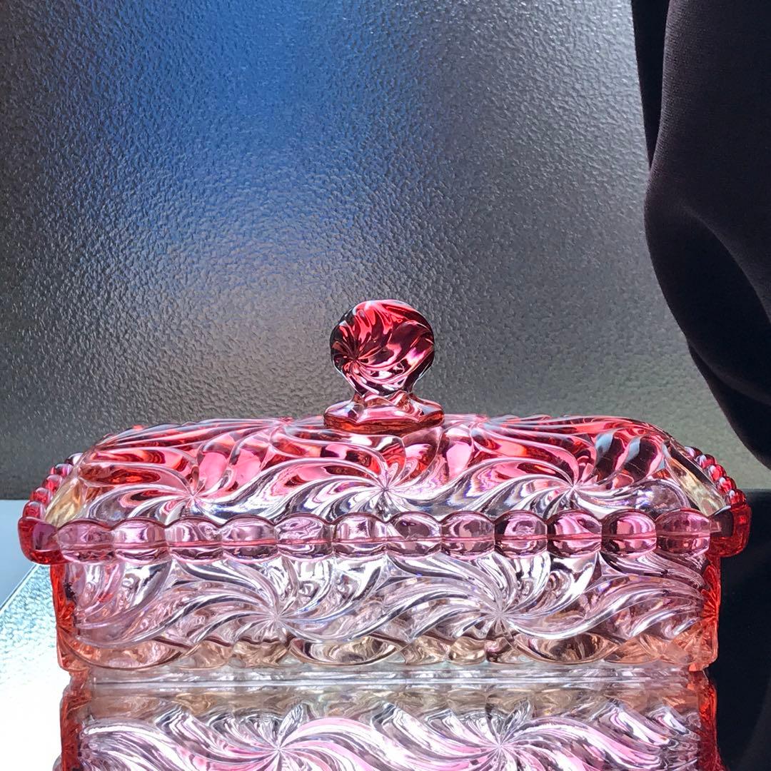 オールドバカラ ローザスミュルティプル★ボンボニエール蓋物