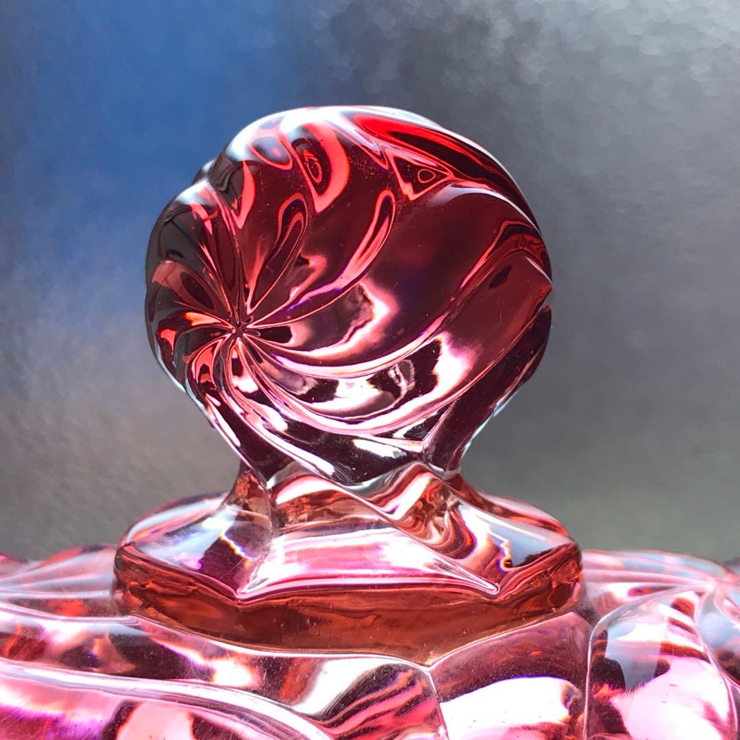 オールドバカラ ローザスミュルティプル★ボンボニエール蓋物