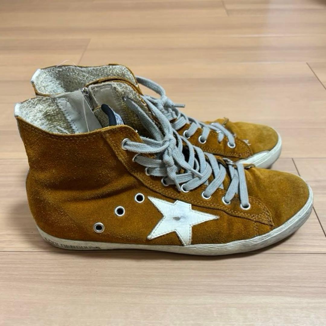 GOLDEN  FRANCY スエード ハイカットスニーカー