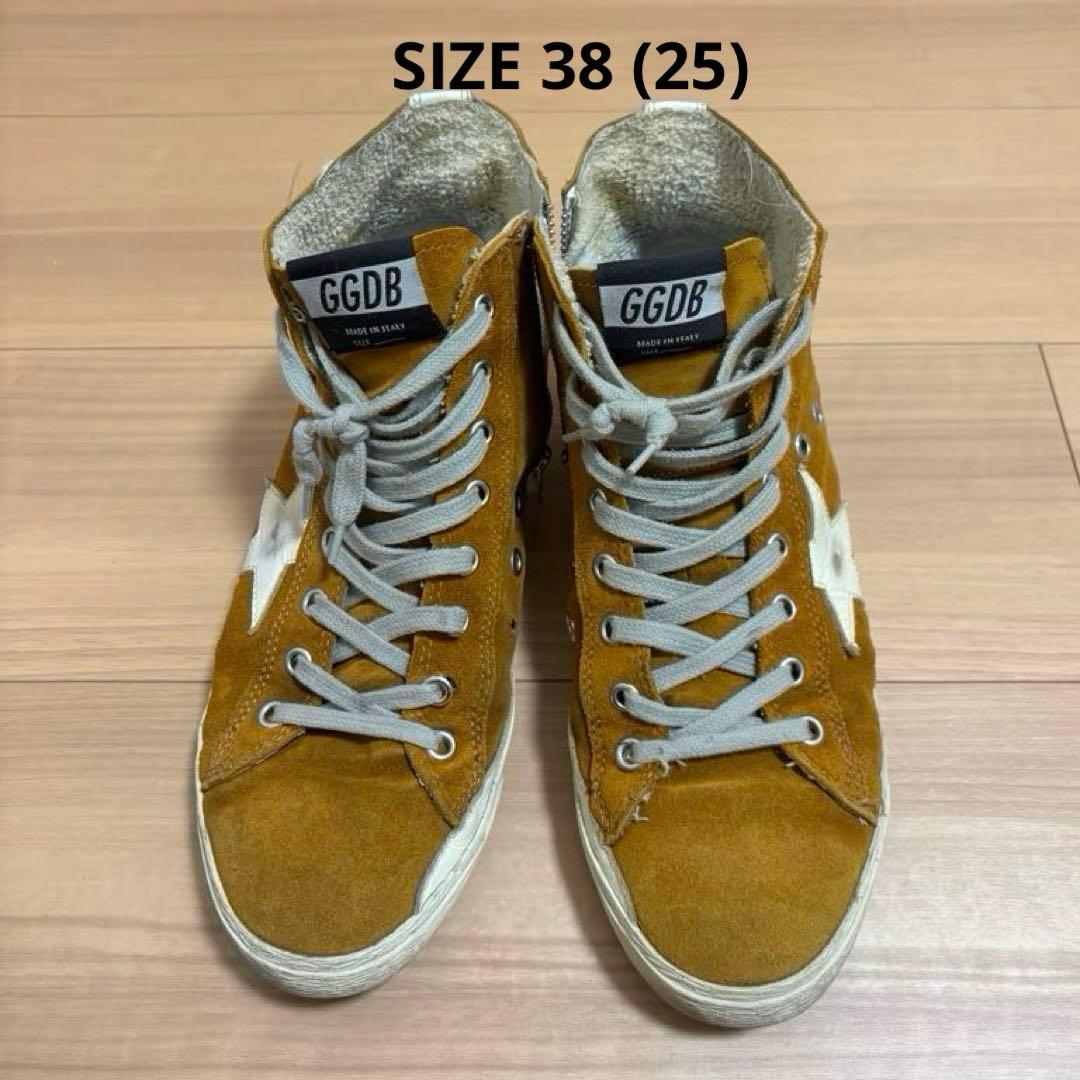 GOLDEN  FRANCY スエード ハイカットスニーカー