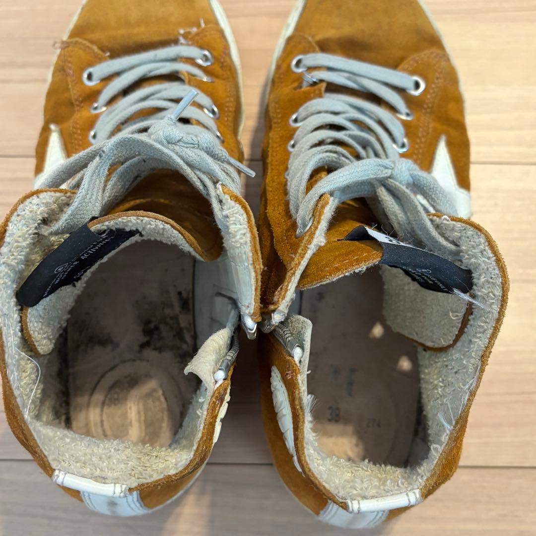 GOLDEN  FRANCY スエード ハイカットスニーカー