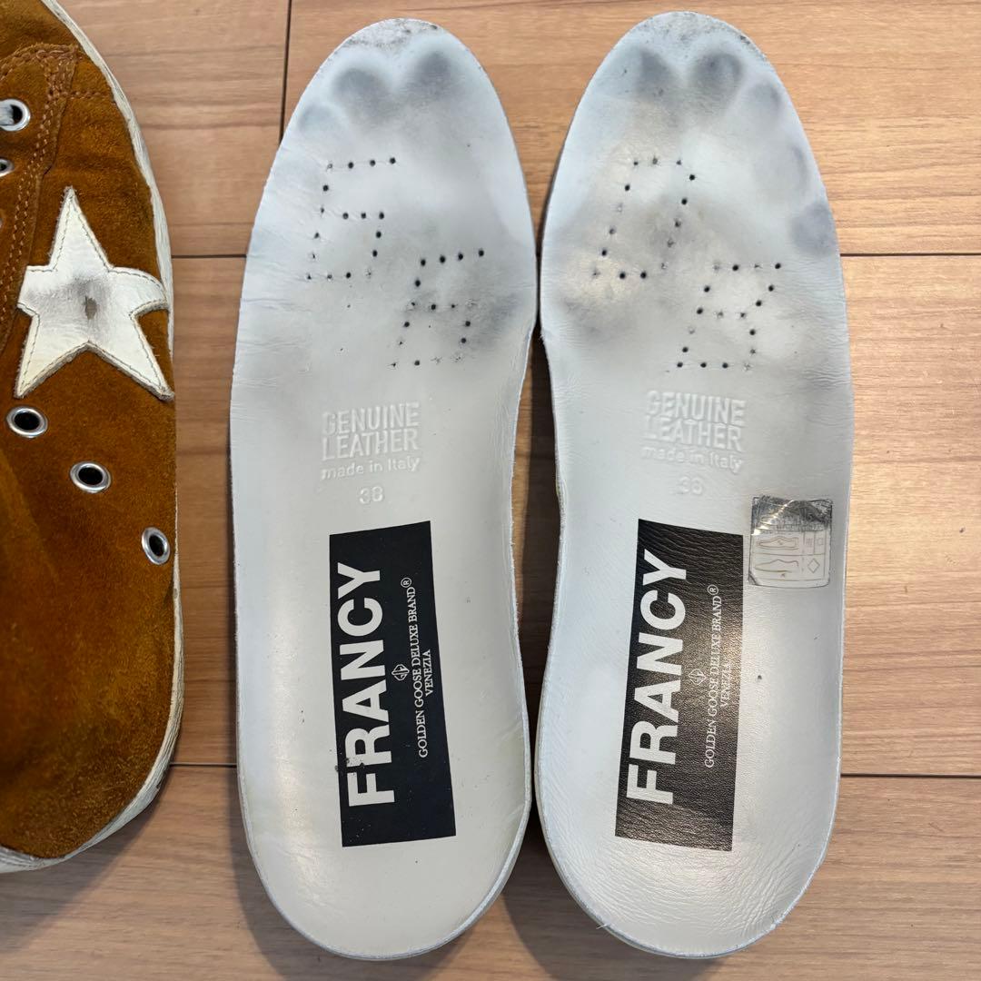 GOLDEN  FRANCY スエード ハイカットスニーカー