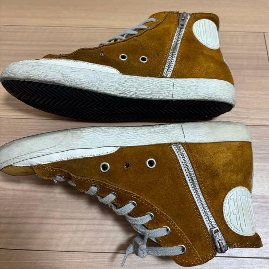 GOLDEN  FRANCY スエード ハイカットスニーカー