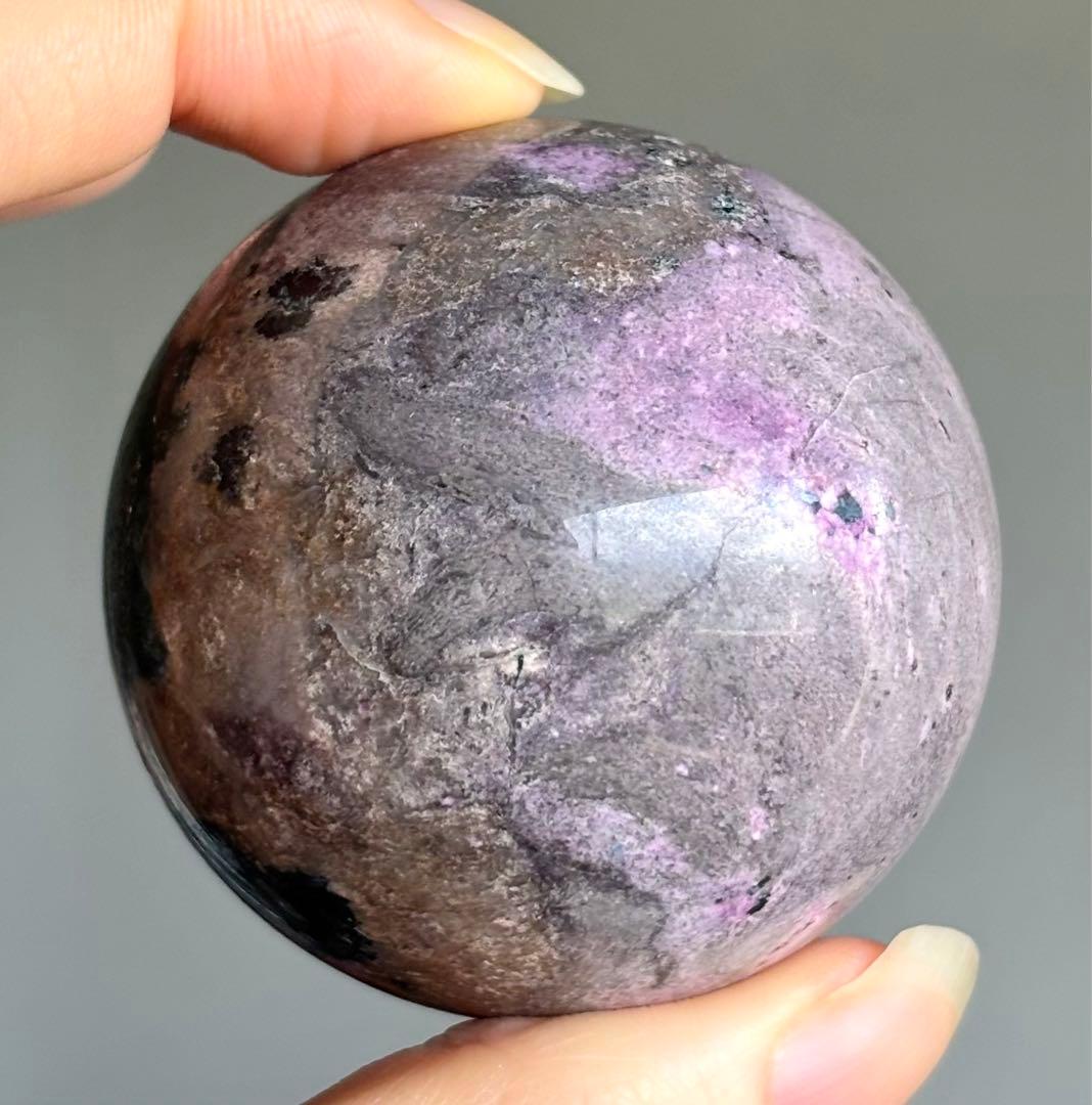 ririn☆様　レア　高品質　ブルー入り　ピンクコバルトカルサイト　スフィア