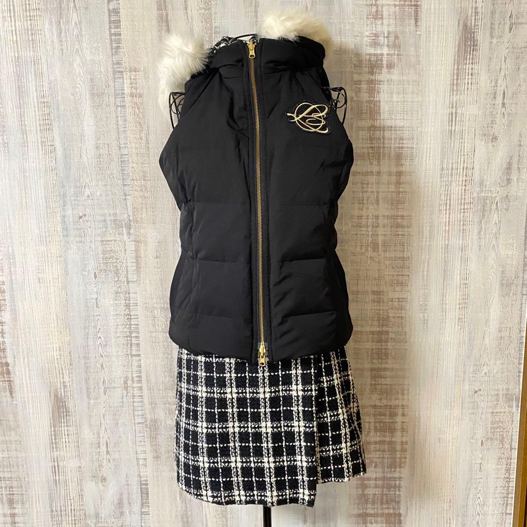 RIENDAGOLF リバーシブルダウンベスト　スカートセットアップゴルフウェア