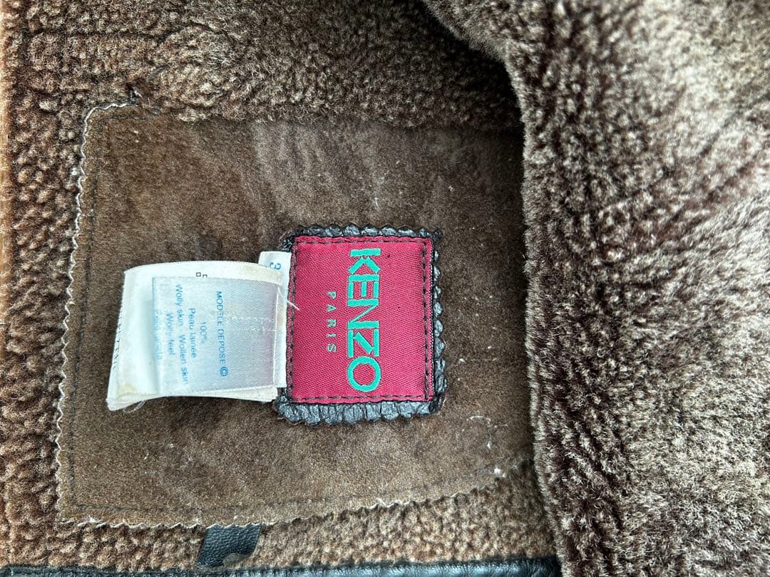 KENZO ケンゾーのフライトジャケット　B-3 ムートン