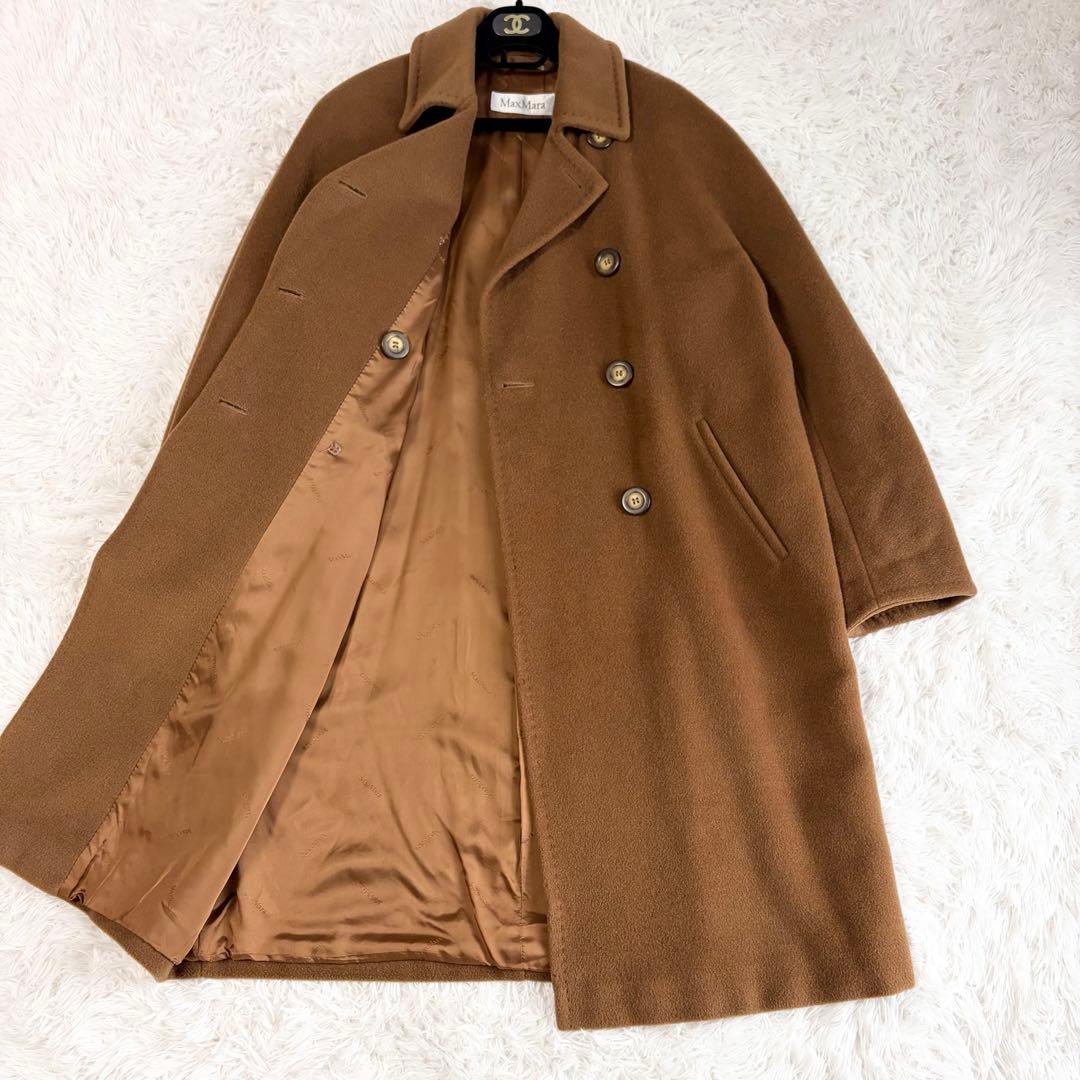 【美品】マックスマーラ アイコンコート ウールカシミヤ ロングコート 40