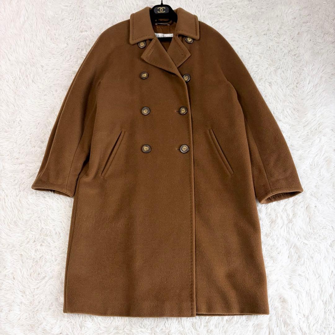 【美品】マックスマーラ アイコンコート ウールカシミヤ ロングコート 40