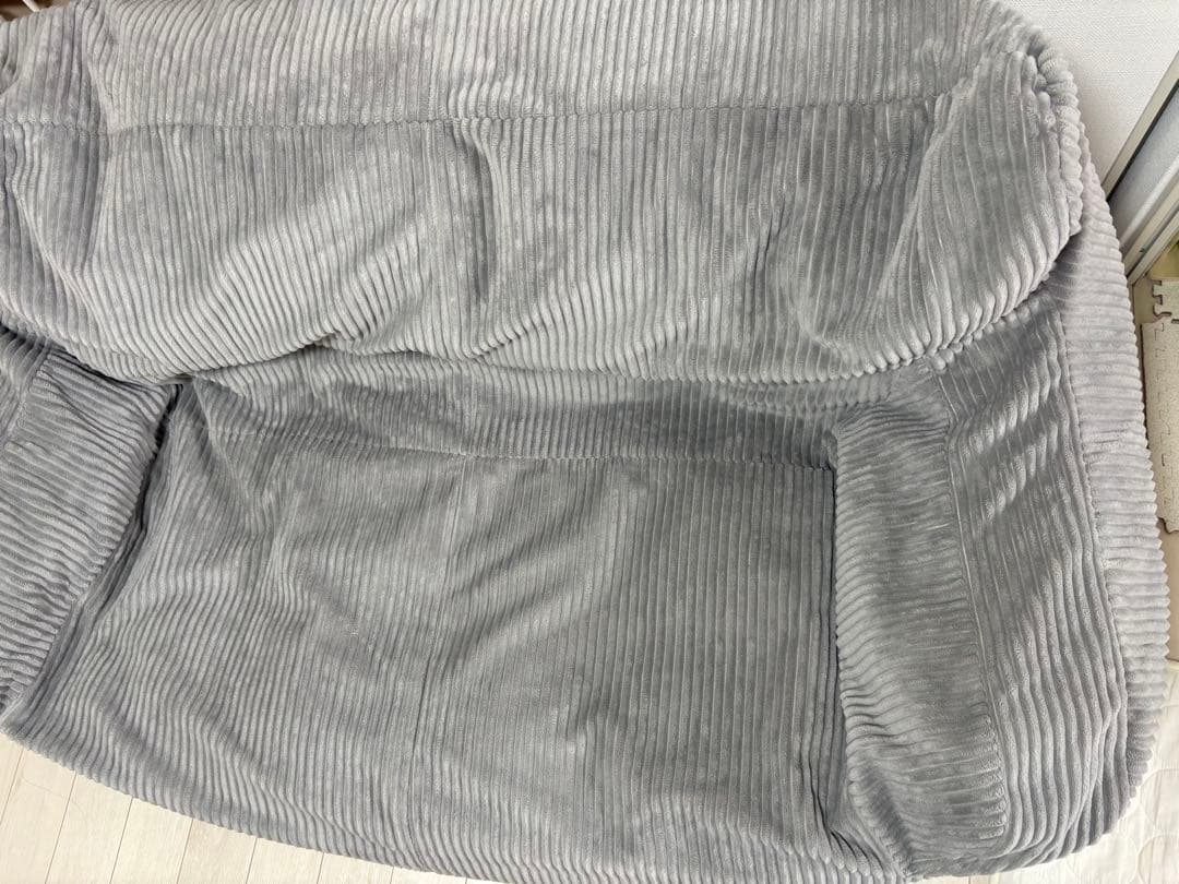 【2週間のみ使用美品】LOOSY ルージー 2人掛けビーズソファ グレー