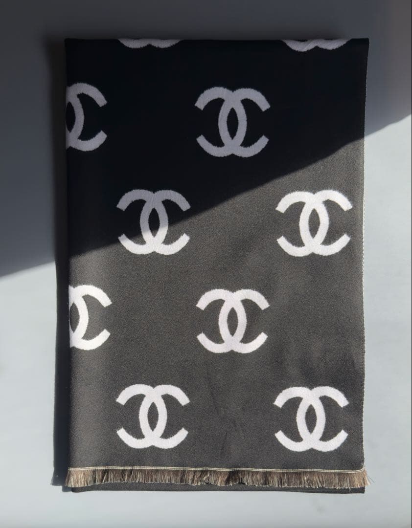 【新品】CHANEL シャネル ノベルティマフラー　カシミヤ混 本日感謝限定価格