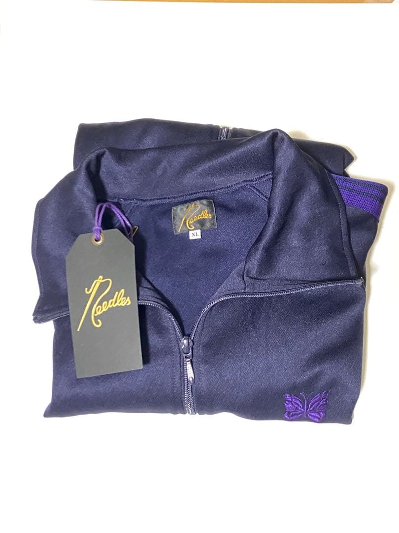 23AW NEEDLES トラックジャケット パープル×ネイビー XL