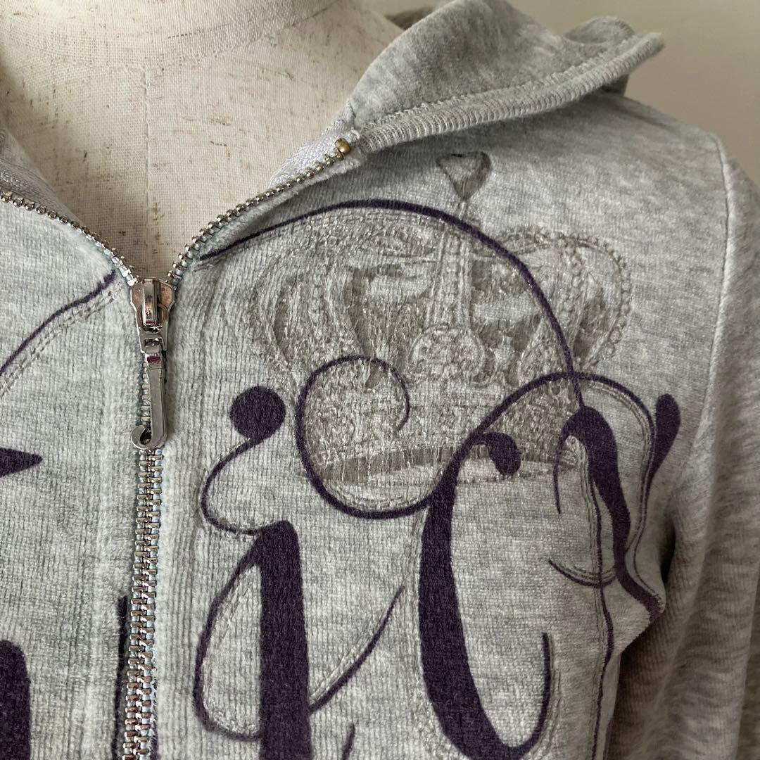 トップス Juicy Couture Velour Zip Through Hoodie