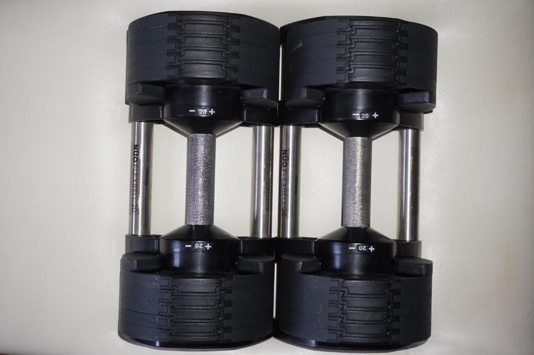 NÜO FLEXBELL 可変式ダンベル 20kg 2k刻み　2SET　取説