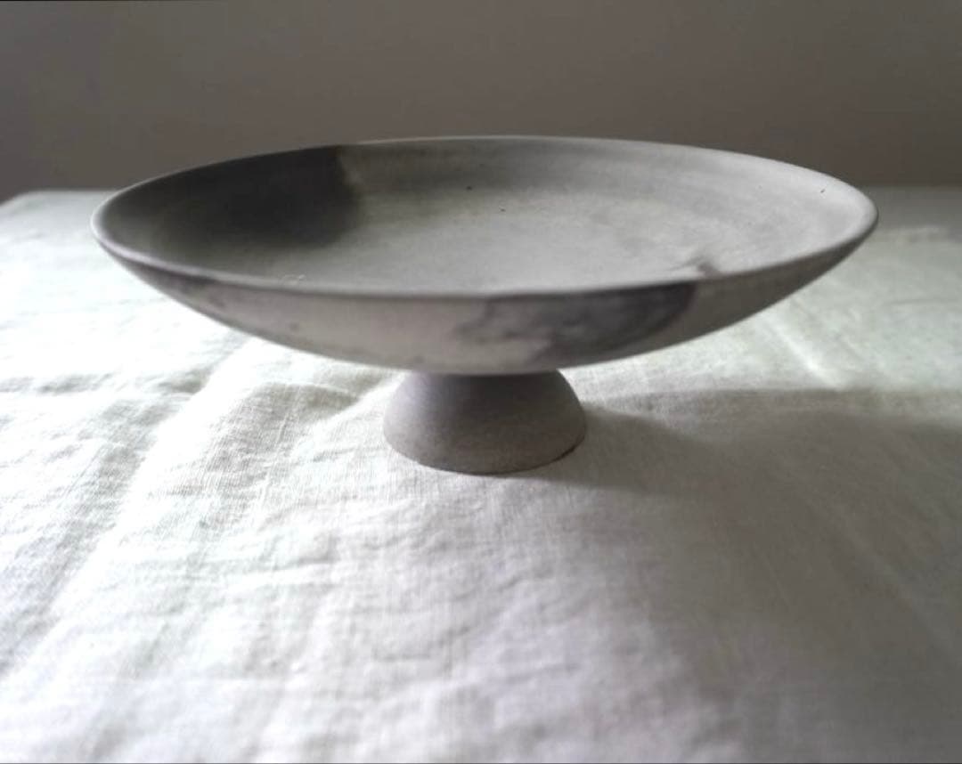 鮫島陽_ 舟 Boat 23.5cm×8.5cm 脚付き皿　高台コンポート皿　大