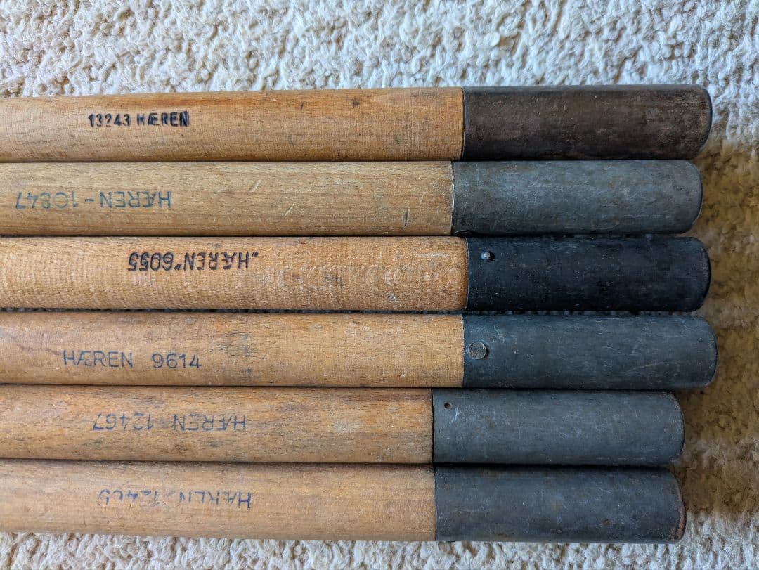 ノルウェー軍幕　ポール　6本セット　used