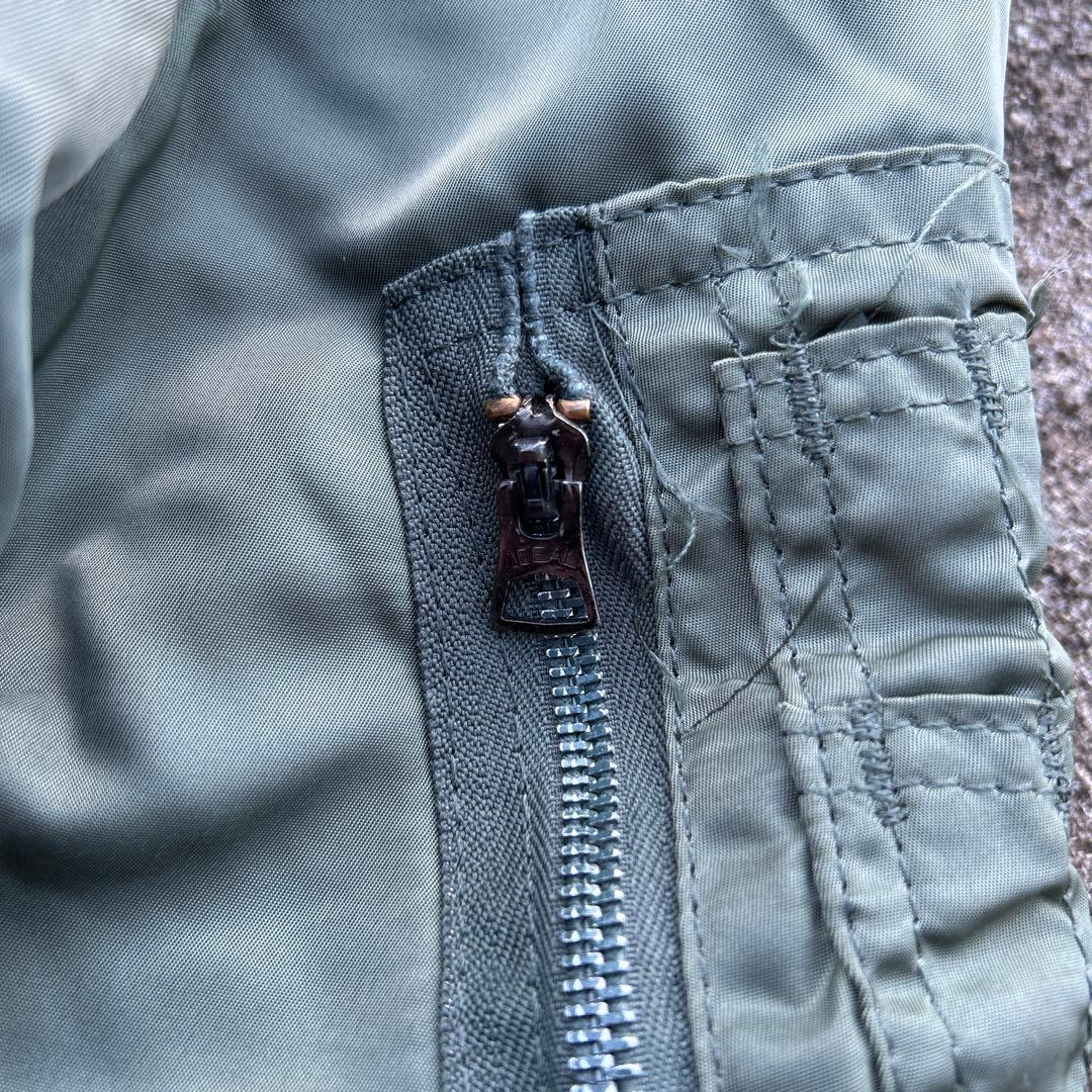90s ALPHA MA-1 flight jaket USA製　短丈　古着