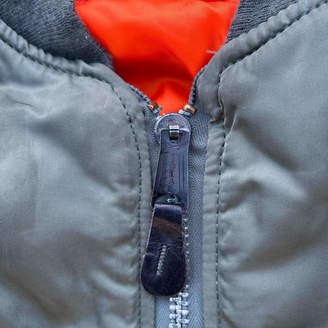 90s ALPHA MA-1 flight jaket USA製　短丈　古着