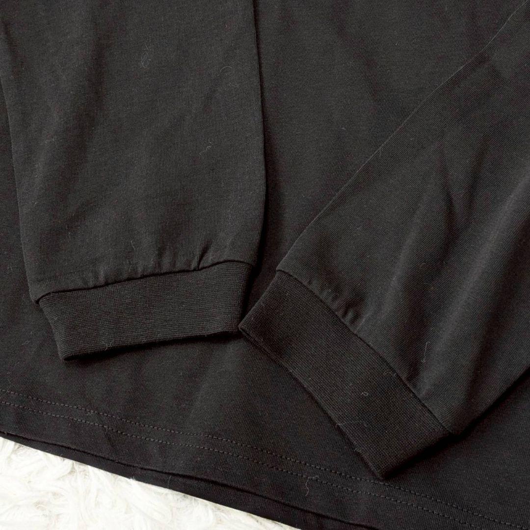 新品タグ付✨メゾピアノ ベリエちゃんスパンコール長袖Tシャツ ロンＴ 黒 フリー