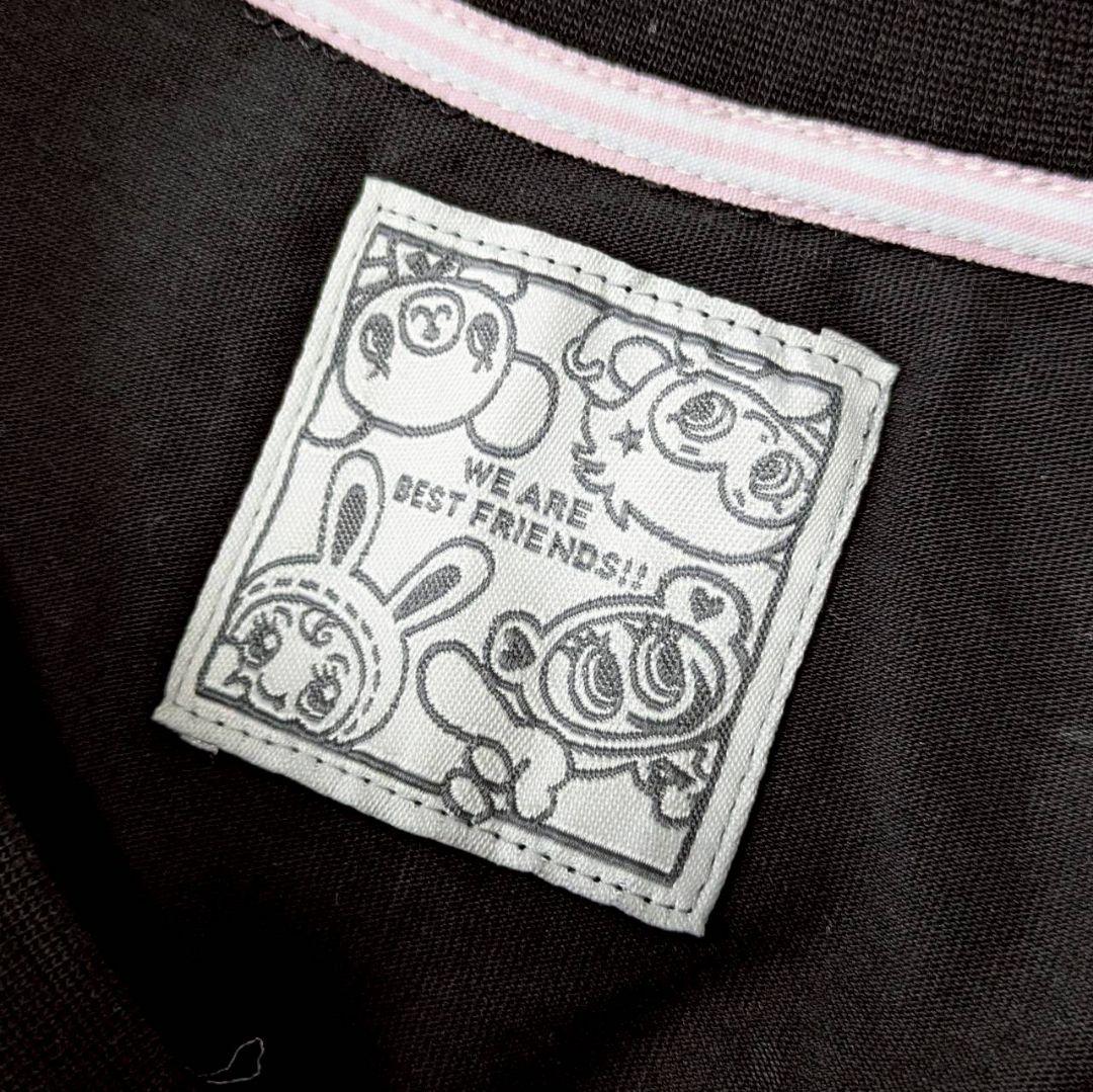 新品タグ付✨メゾピアノ ベリエちゃんスパンコール長袖Tシャツ ロンＴ 黒 フリー