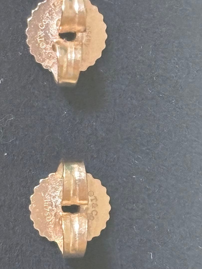 K18PG ティファニーオリーブリーフピアス