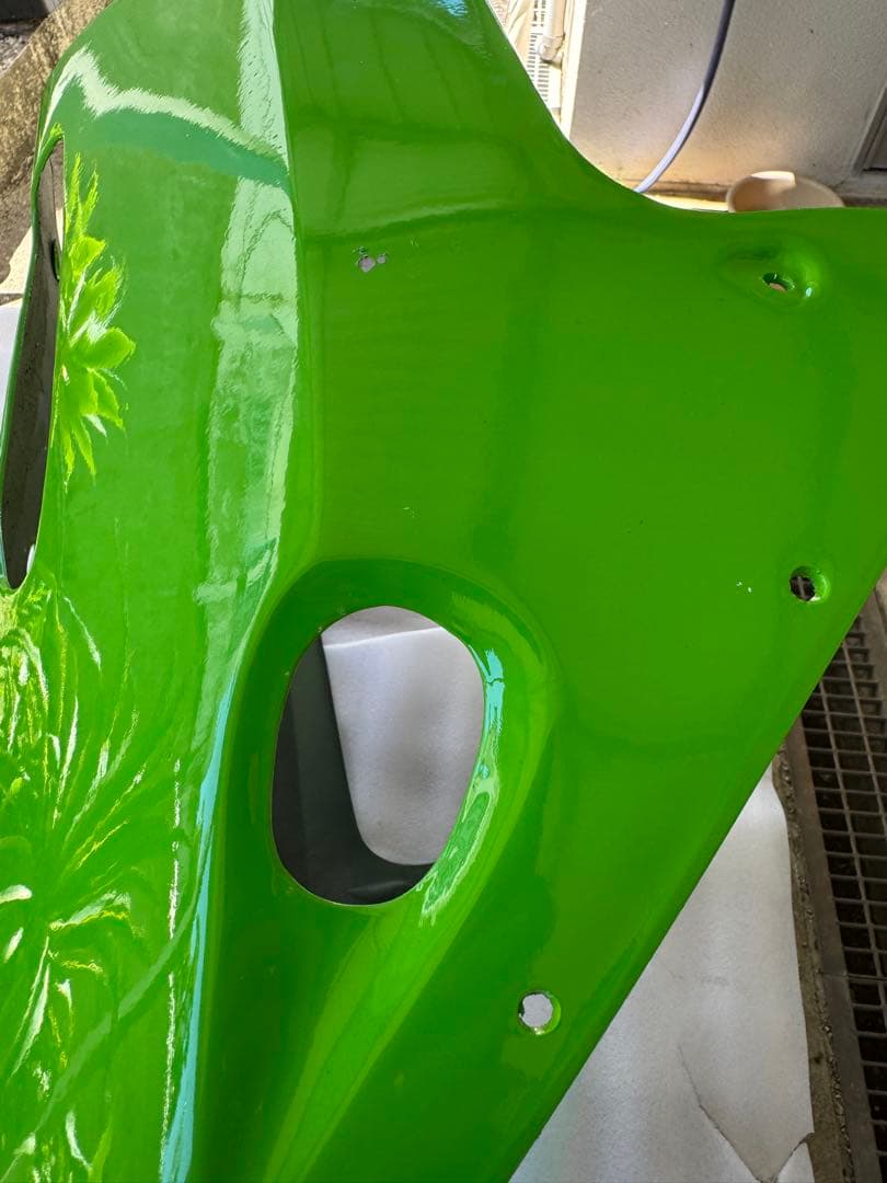 ヒカル　GPZ900R アンダーカウル　純正タイプ　グリーン 小傷あり