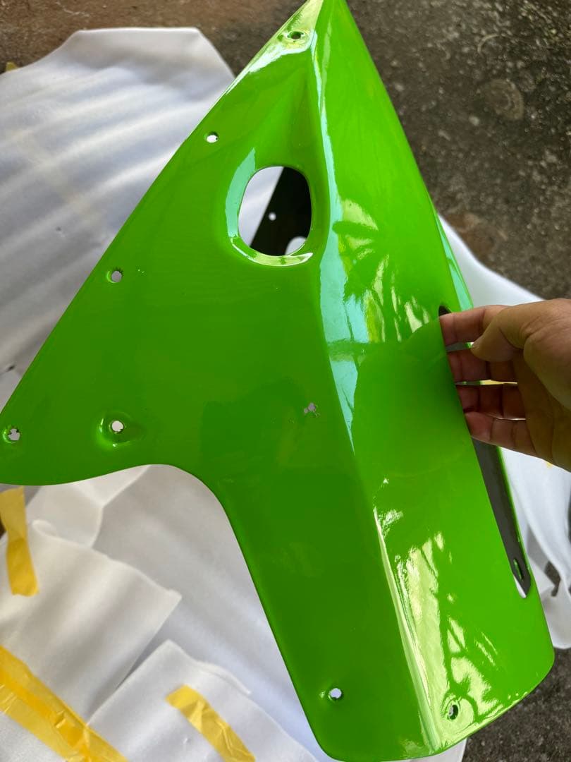 ヒカル　GPZ900R アンダーカウル　純正タイプ　グリーン 小傷あり