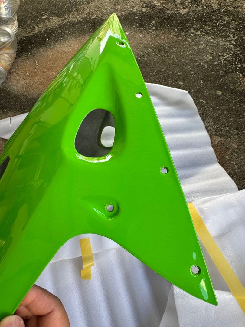 ヒカル　GPZ900R アンダーカウル　純正タイプ　グリーン 小傷あり