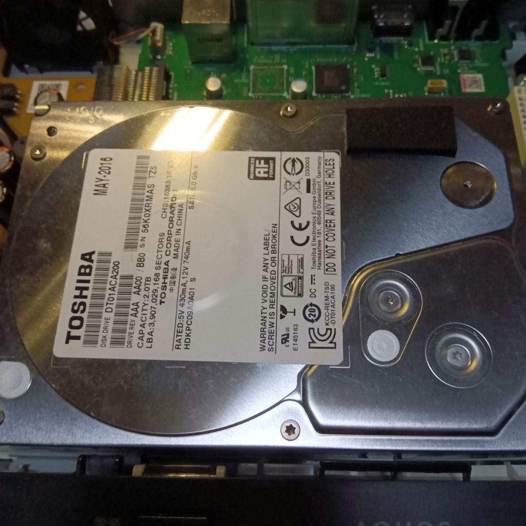 SHARP AQUOS BD-NW520 HDD2TB増量第33弾