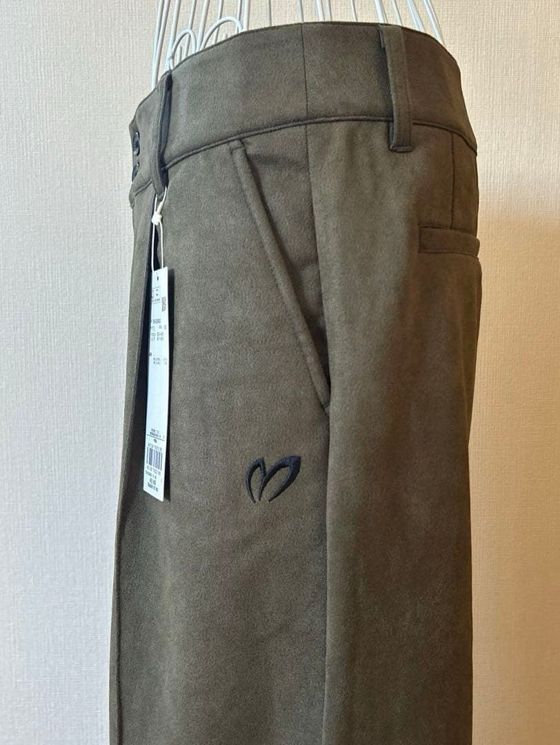 ★新品タグ付き★スウェードタッチスムースワイドパンツサイズ2★