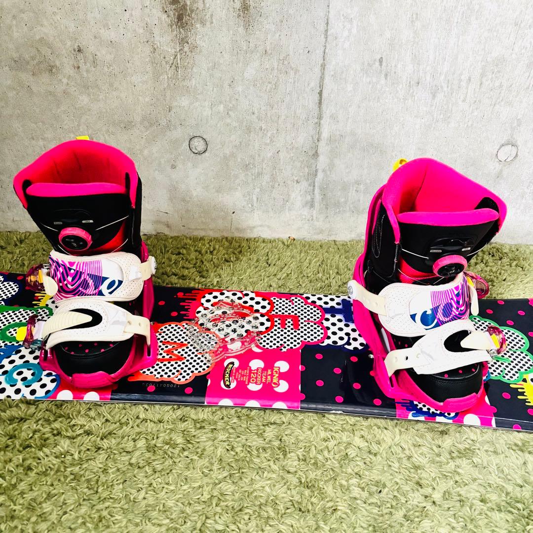 【☆キッズ/美品】IGNIO スノーボード3点セット 120cm