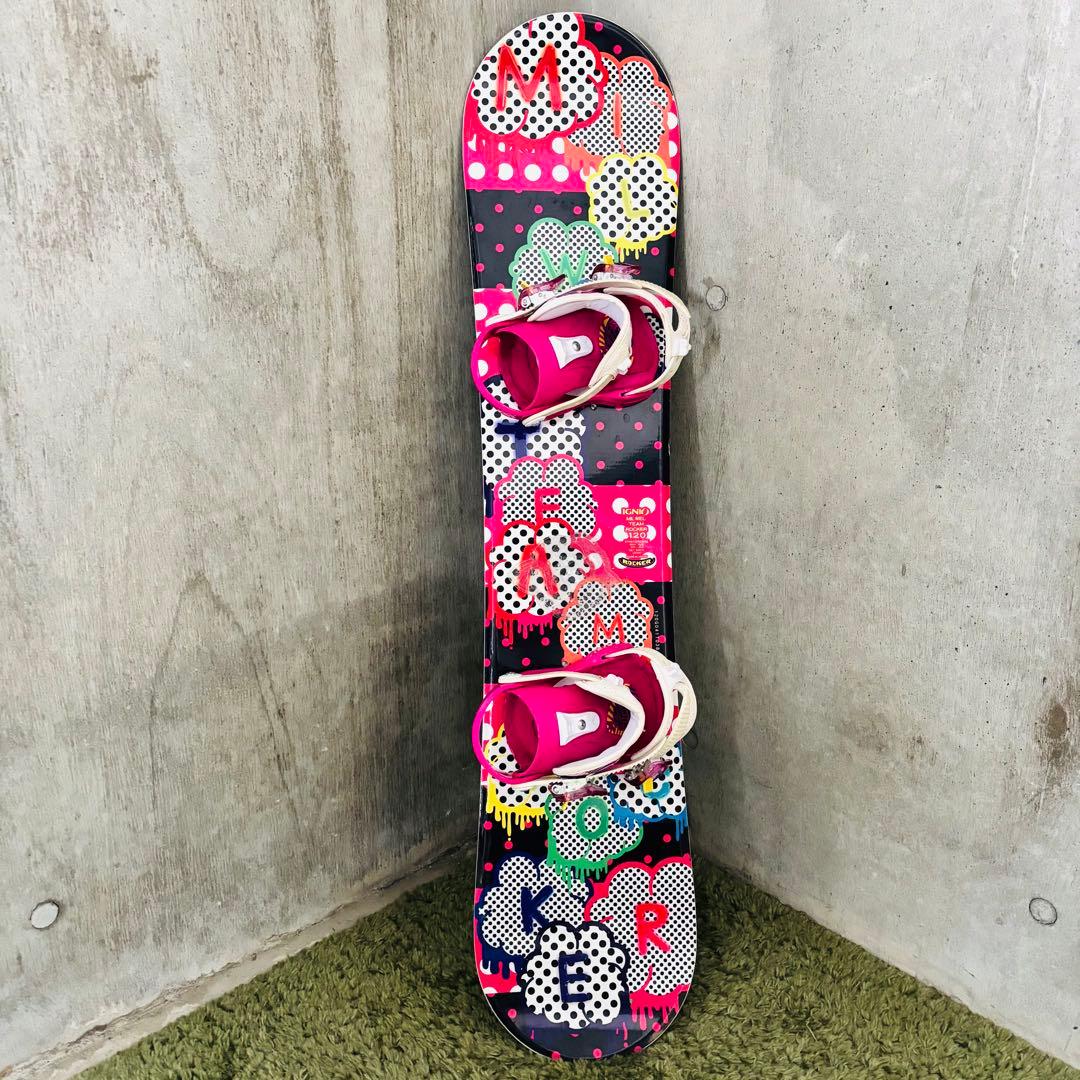 【☆キッズ/美品】IGNIO スノーボード3点セット 120cm