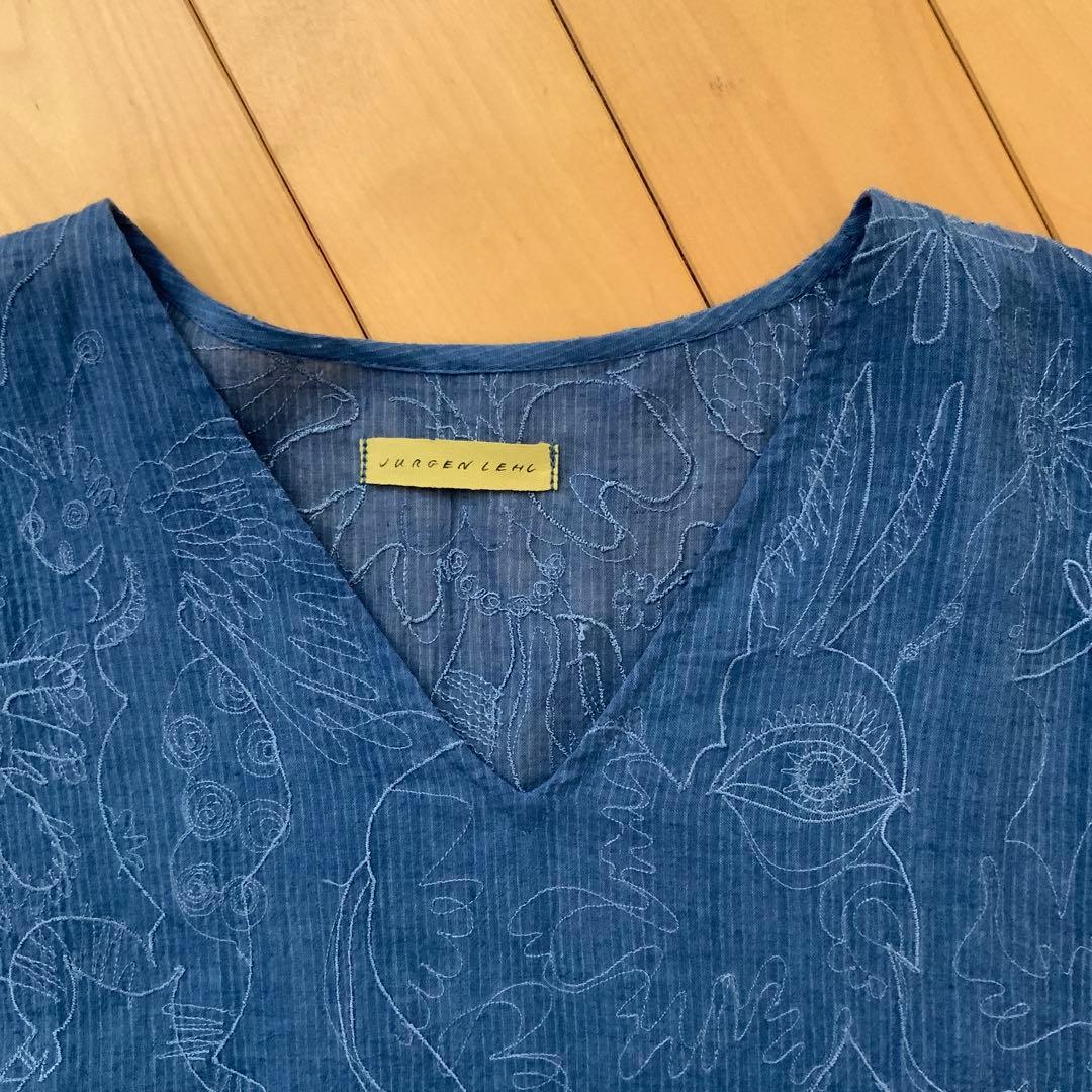 手織　刺繍　チュニック　ヨーガンレール