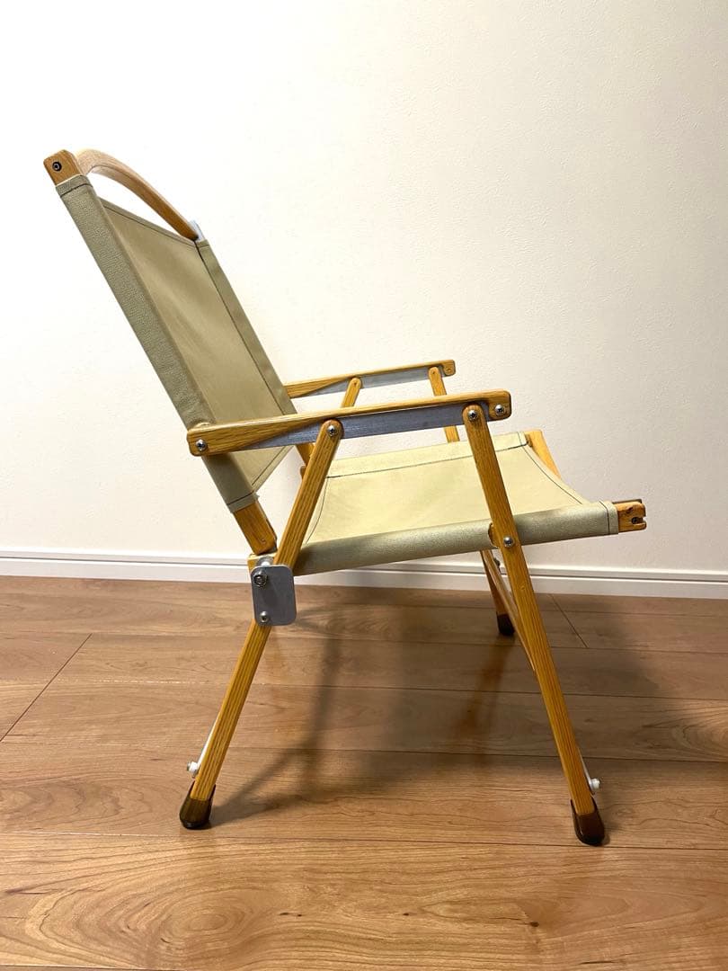 【美品】カーミットチェア　アメリカ製　艶あり　ベージュ収納袋あり　早い者勝ち！