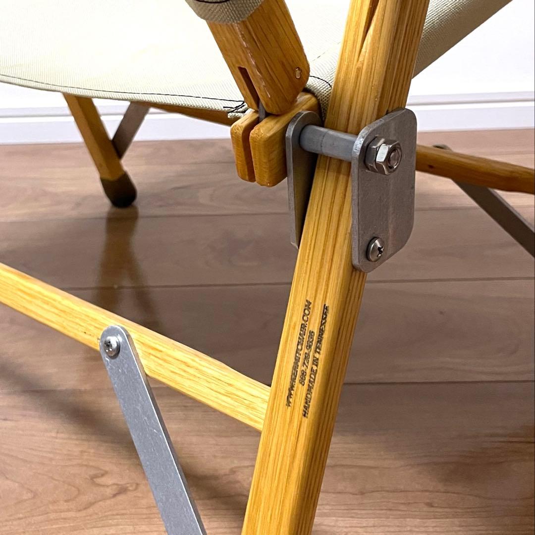 【美品】カーミットチェア　アメリカ製　艶あり　ベージュ収納袋あり　早い者勝ち！