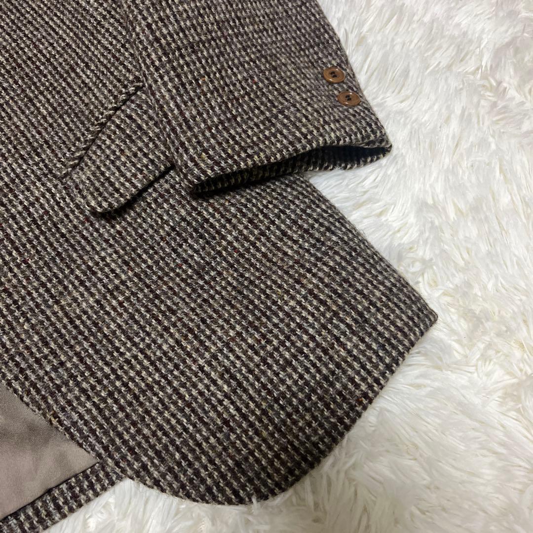 最終値下げ！極美品ハリスツイード テーラードジャケット ツイード ヘリンボーン