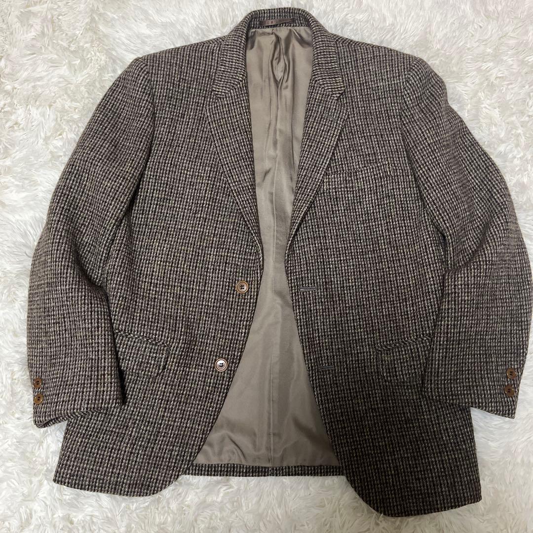 最終値下げ！極美品ハリスツイード テーラードジャケット ツイード ヘリンボーン