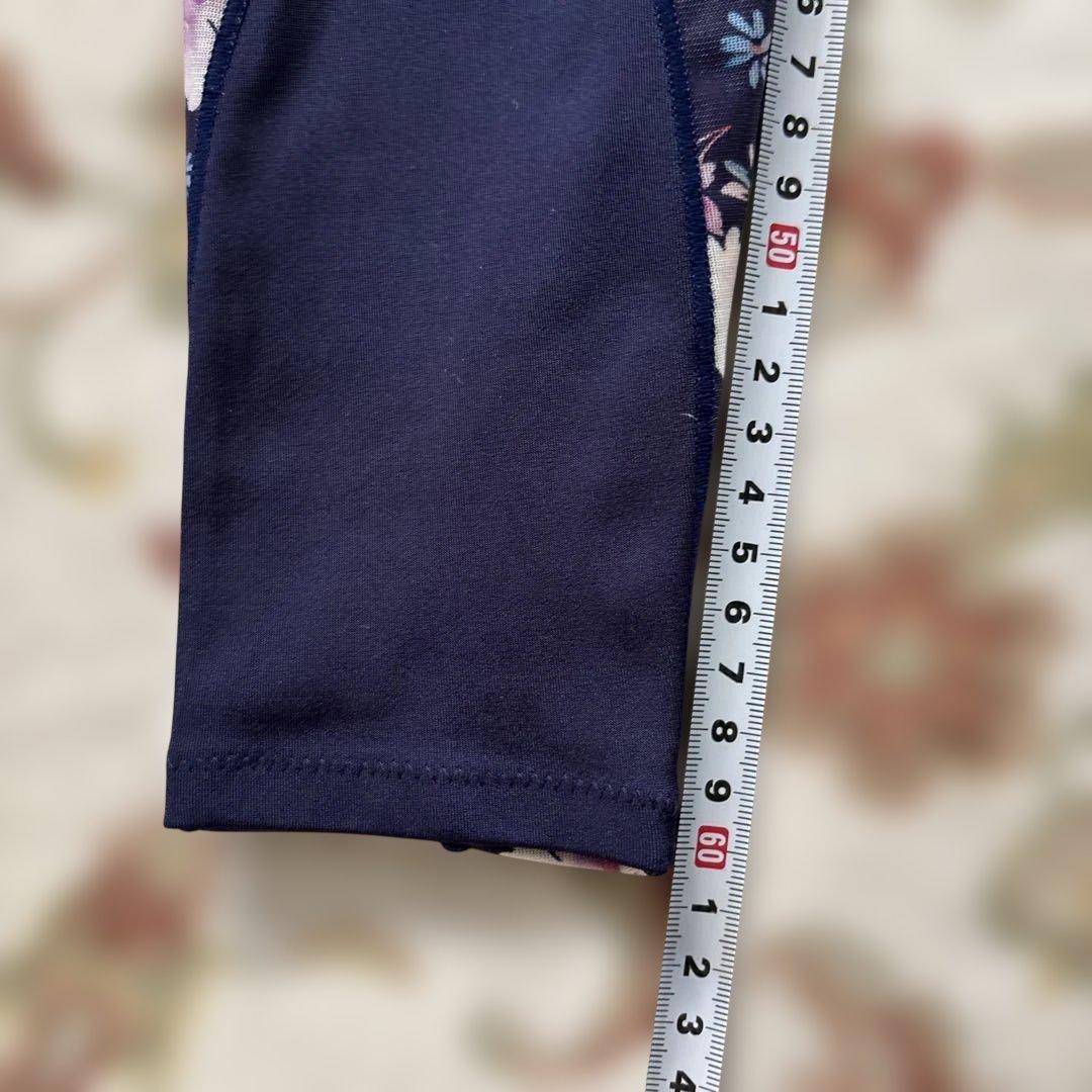 CW-X セットアップ ネイビー フラワープリント ヨガウェアセット