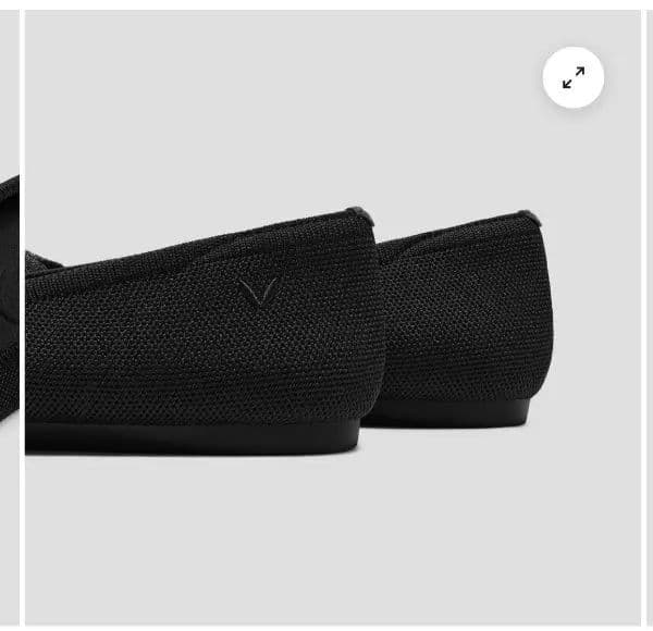 週末セール！ビバイア ブラックリボン付きフラットシューズ25cm