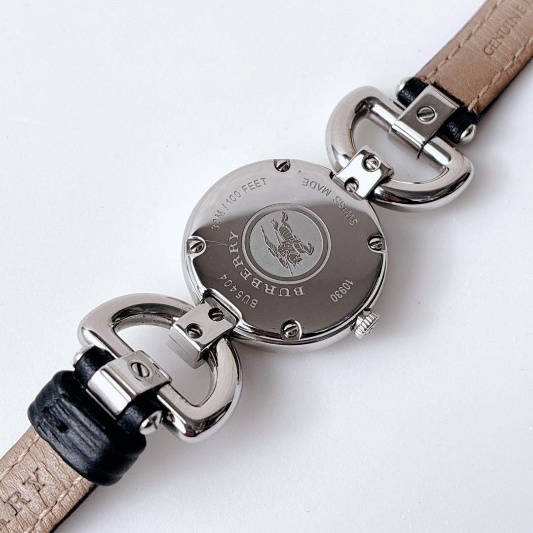BURBERRY バーバリー 腕時計 美品 新品電池 レザーベルト チェック柄