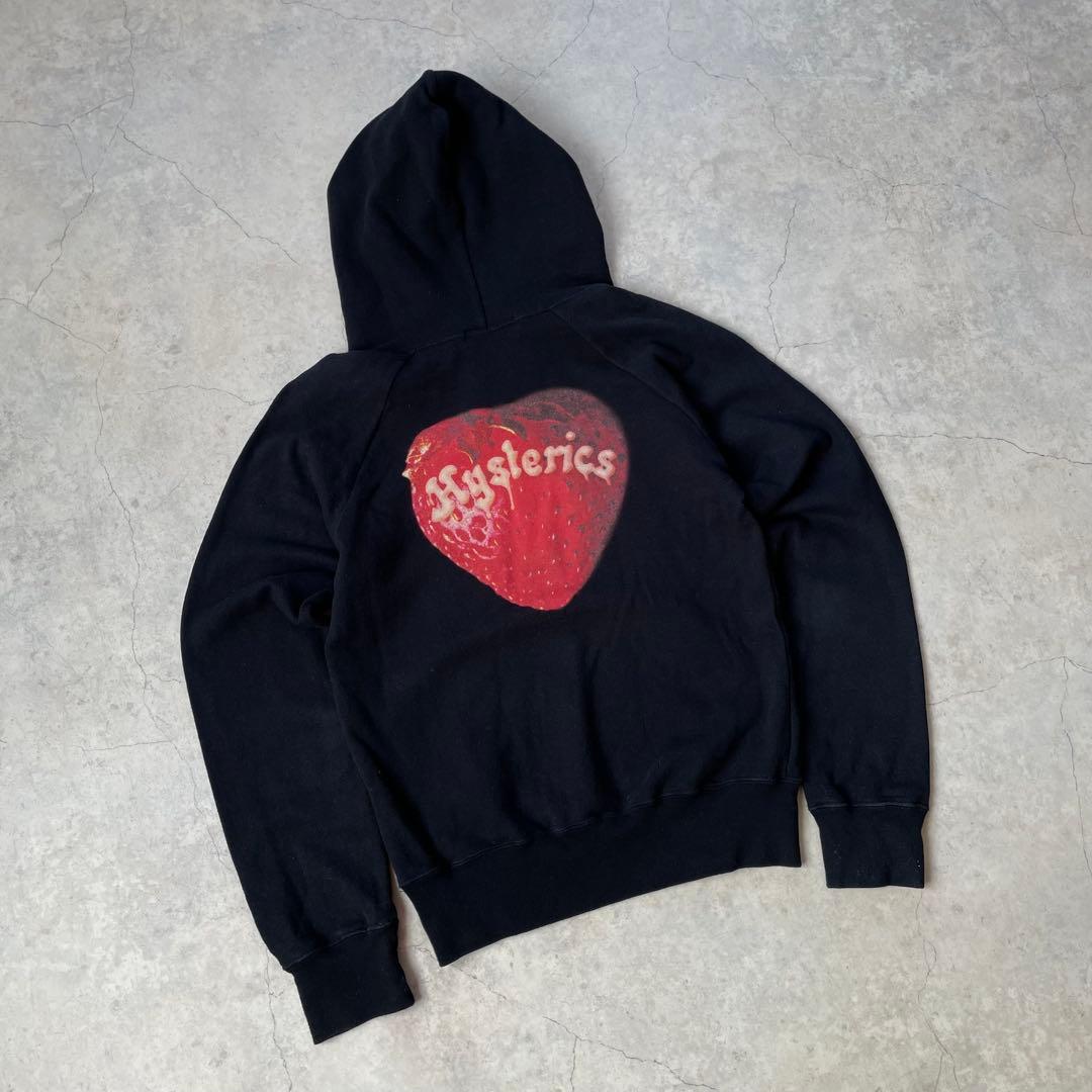 HYSTERIC GLAMOUR スカルベリー パーカー 黒