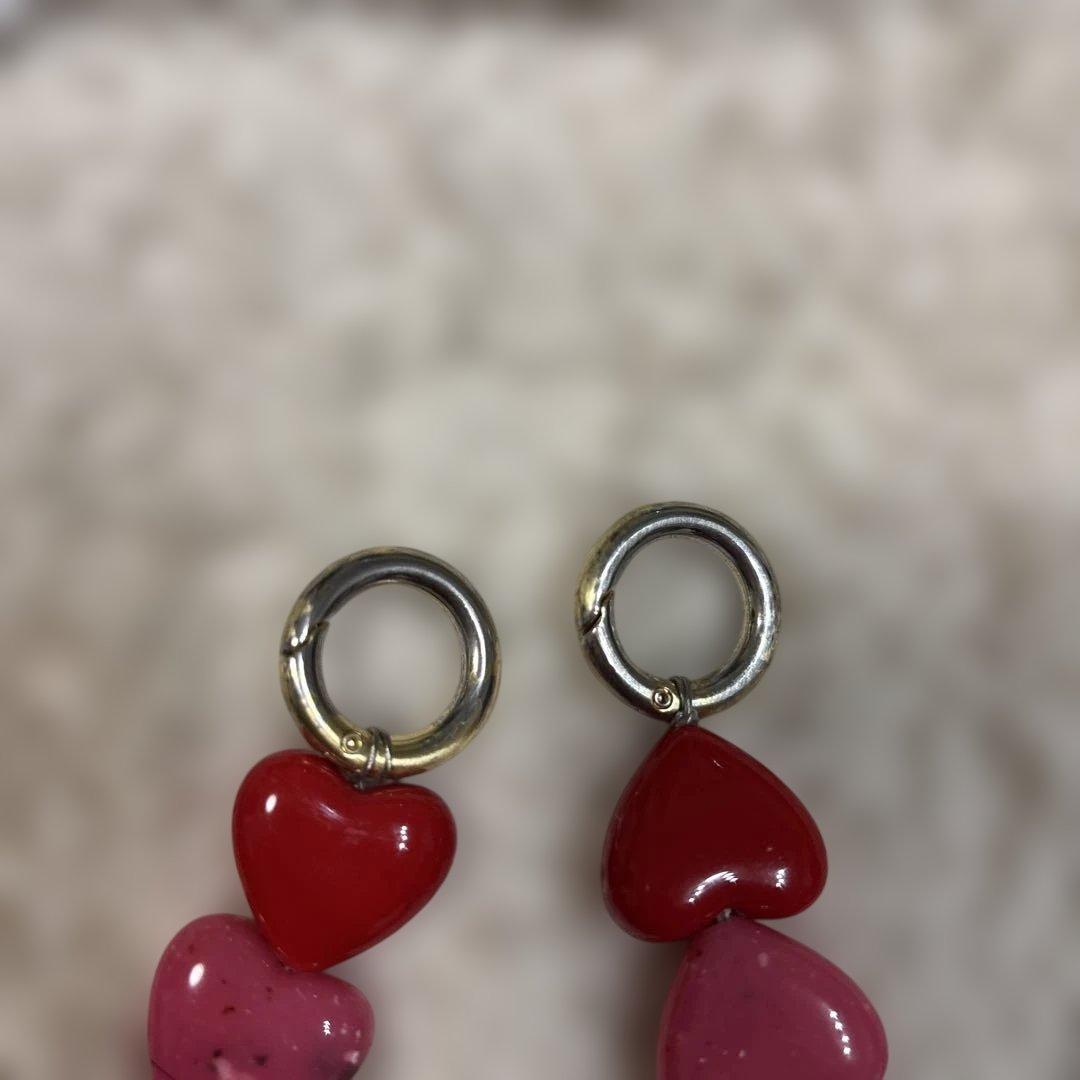 も*け様 美品【LOUVINI】 ハンドストラップPETIT CUORE　PIN