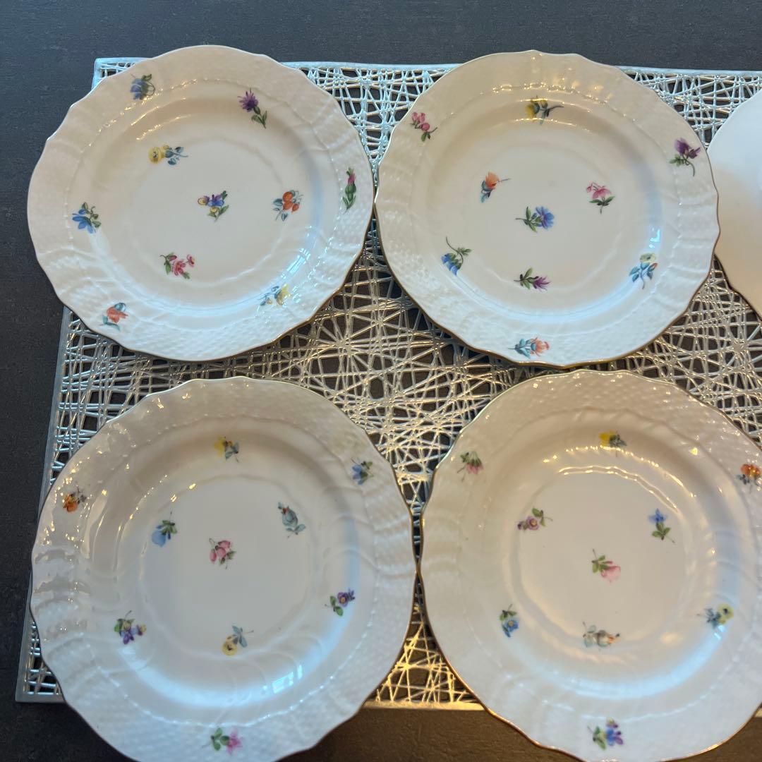 17 ヘレンド　小花 パン皿　プレートセット 6枚