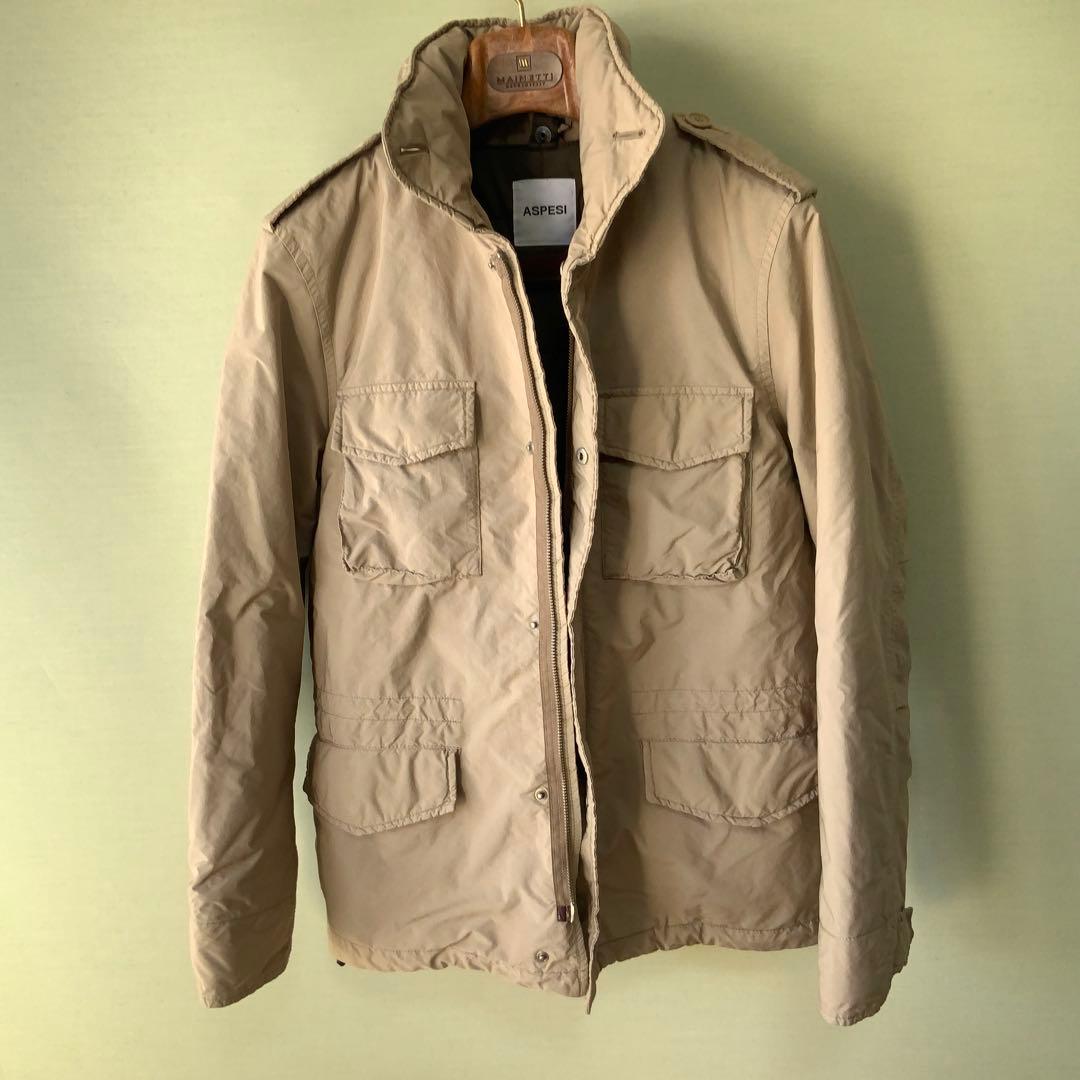 ASPESI アスペジ M65 フィールドジャケットXSリモンタナイロン カーキ