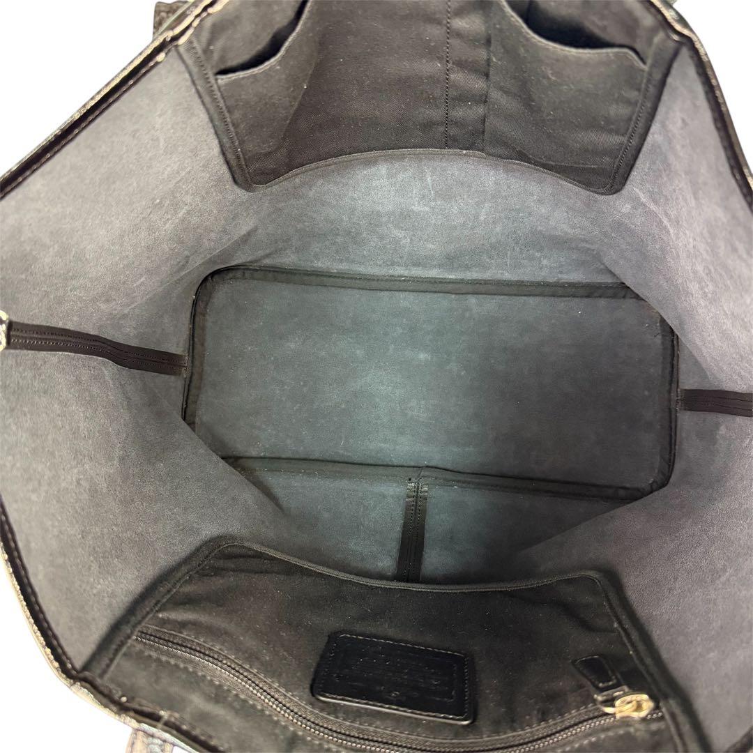 【美品】COACH コーチ レザートートバッグ　レディース メンズ可 通勤 A4