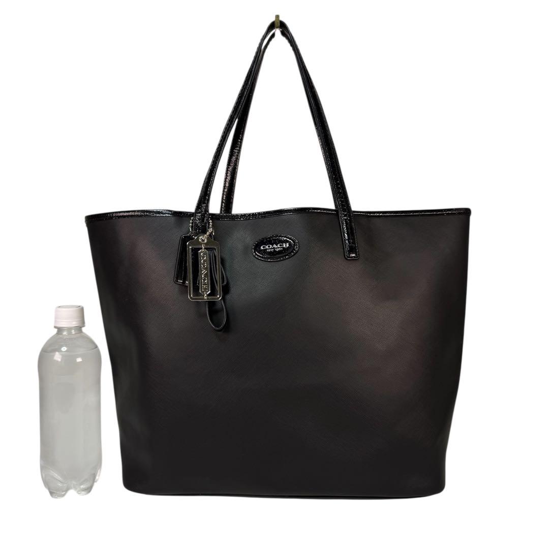 【美品】COACH コーチ レザートートバッグ　レディース メンズ可 通勤 A4