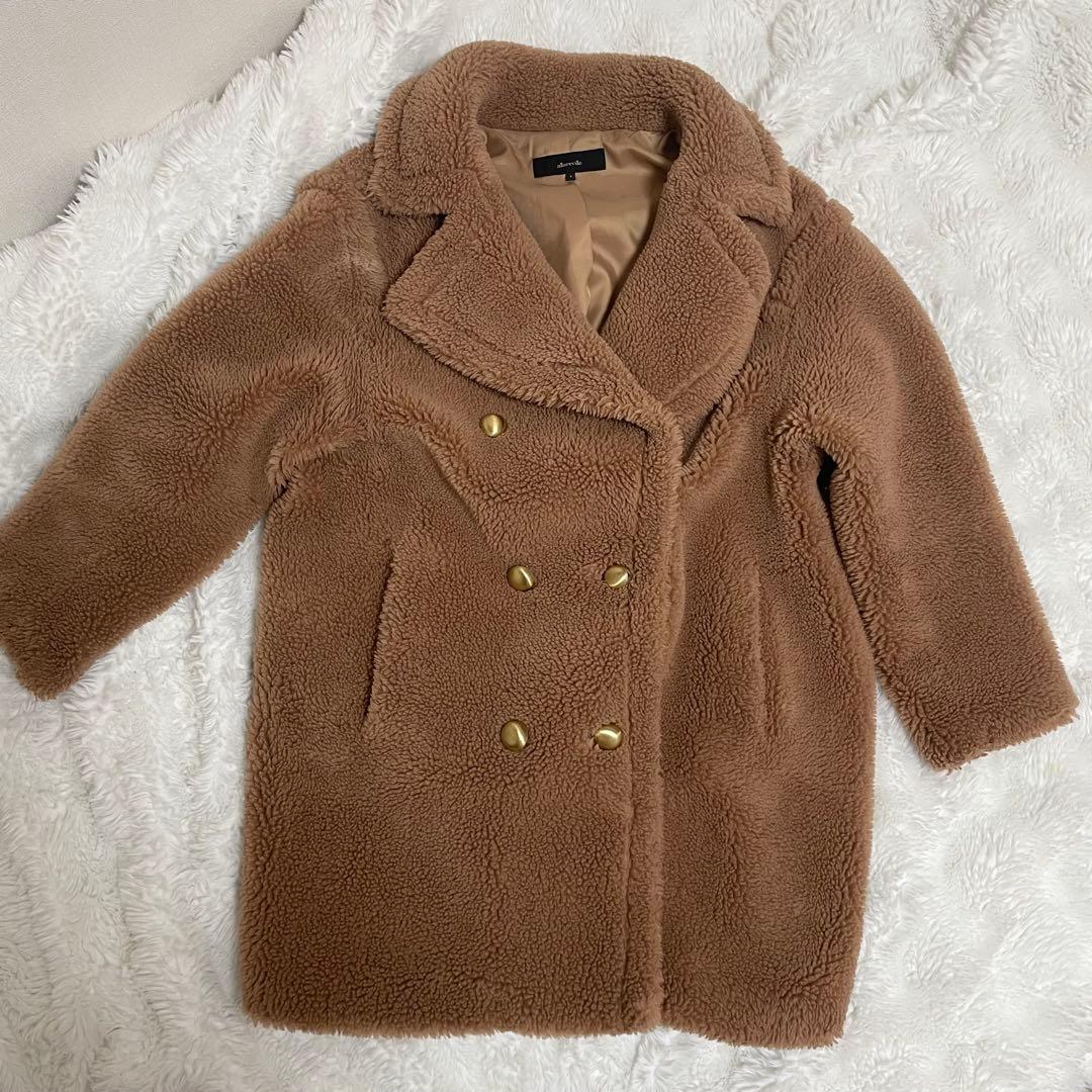 アルアバイル ウールMIXボアピーコート ファー コート