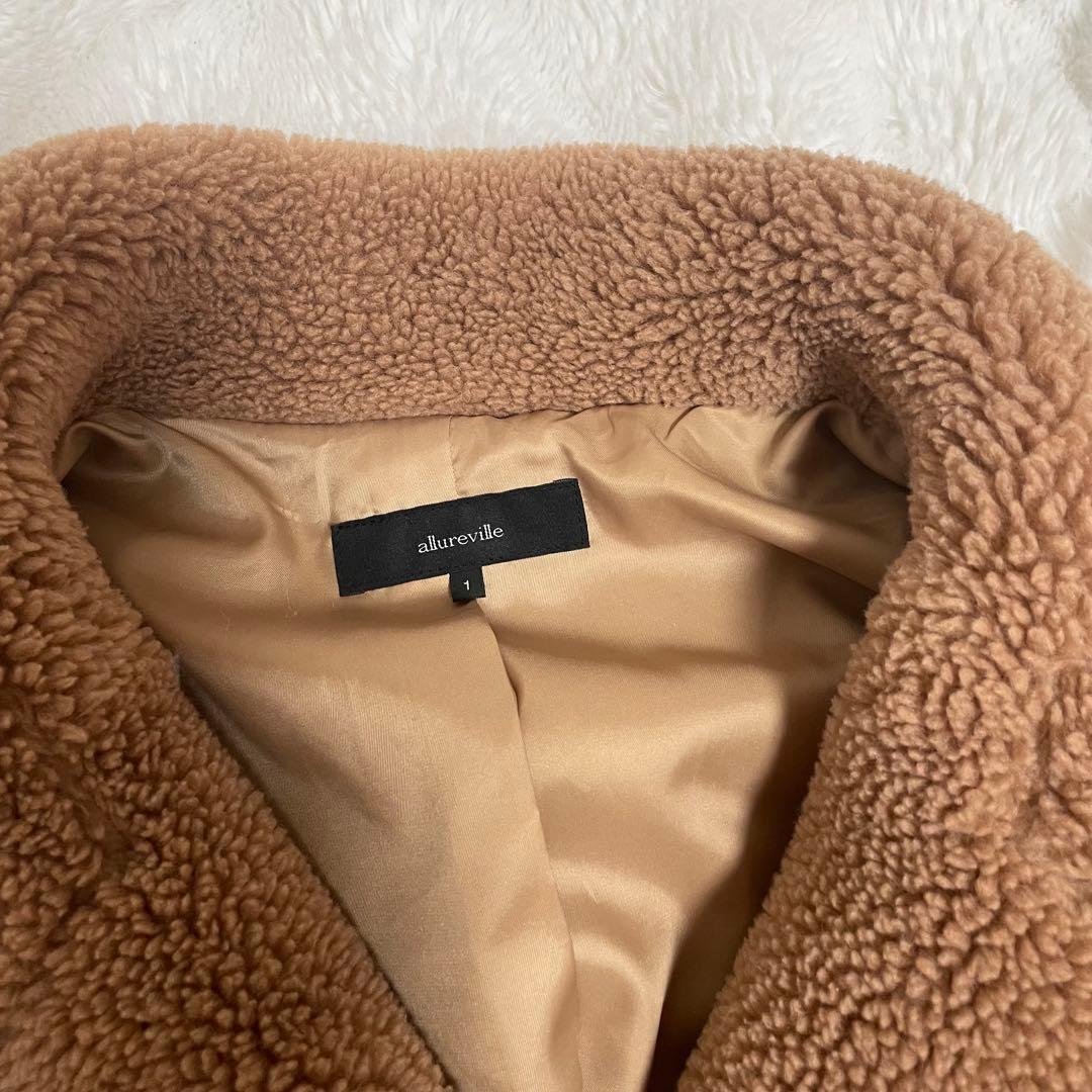 アルアバイル ウールMIXボアピーコート ファー コート