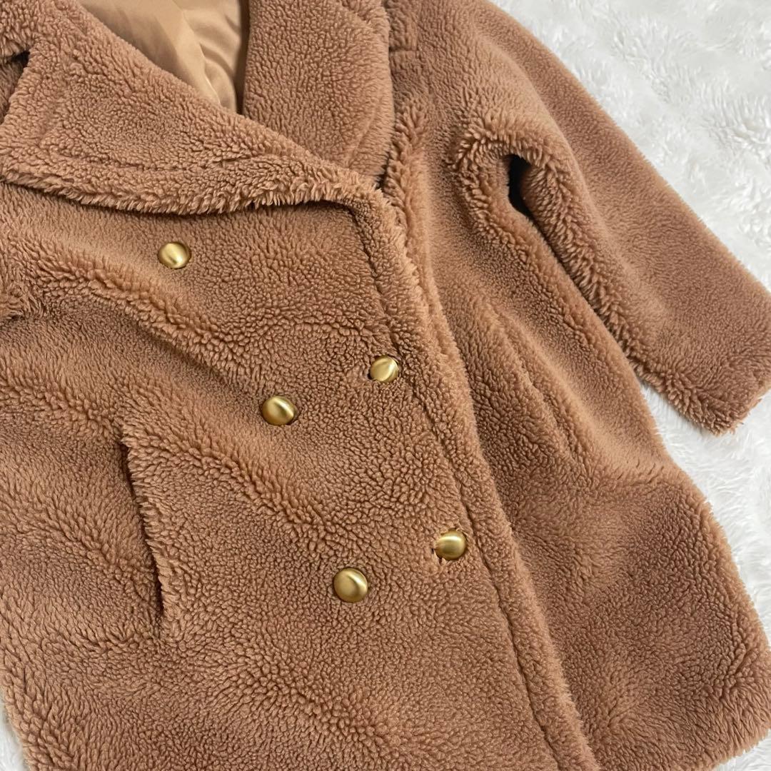 アルアバイル ウールMIXボアピーコート ファー コート