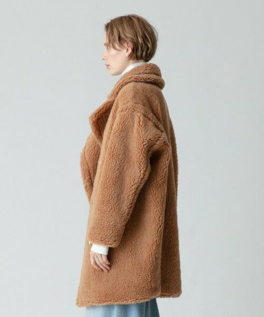 アルアバイル ウールMIXボアピーコート ファー コート